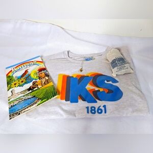 Home Free"A little Everything Kansas" T-shirt,saltbag,vtg.notepad,state necklace